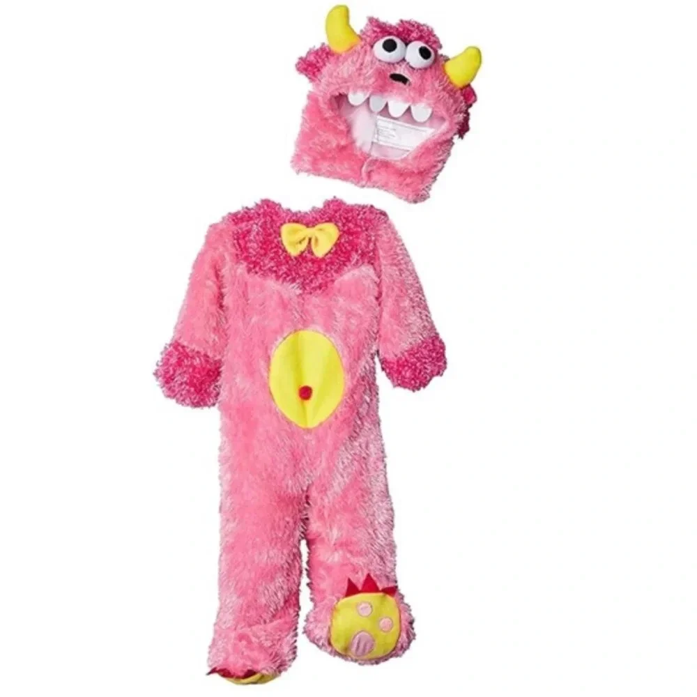 Pinky Winky Monster Costume Baby Size 12-18 Months Halloween Costume 2-pc Set